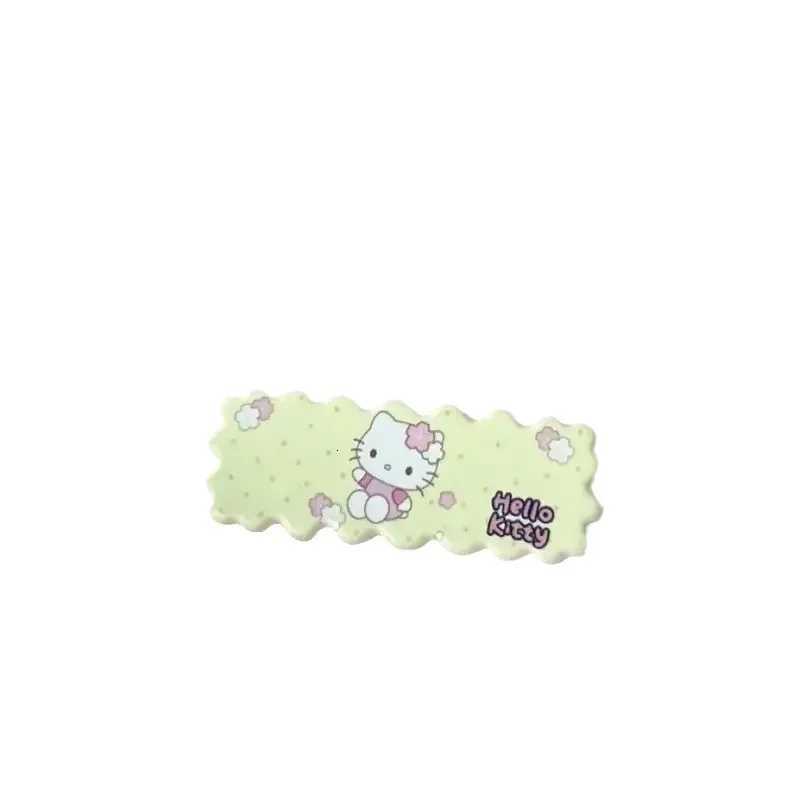 Sanrio 5pcs Sanrio Cute Cartoon Kitty Cat Rectangular Hairpin Girl Heart bangs Side Clipw250716