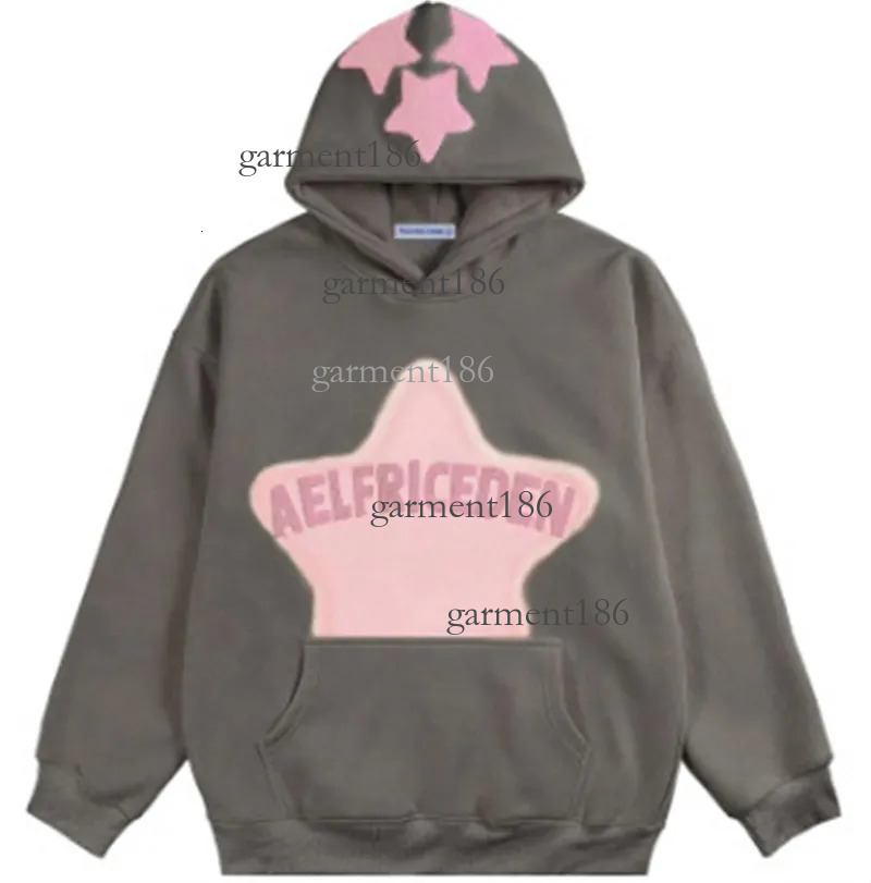 Top Men hooded star printed Eden designer hoodie retro wool fashion sweatshirt men and women's plow deep cut loose fit aelfric eden hoodie 83b