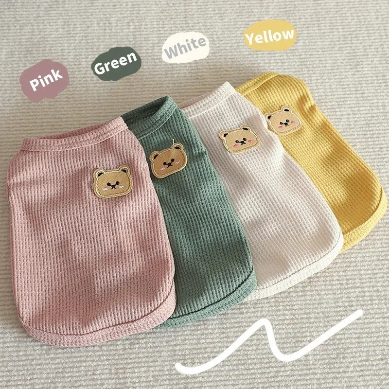 Summer Cool Dog Clothes Dogs Pet Vest For Puppy Breathable Tshirt Costume Bulldog Outdoor Pets Clothing 250711