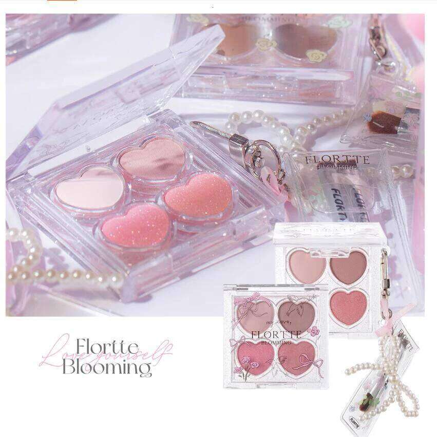 FLORTTE Korean Makeup Eyeshadow Palette Narcissism Series Four-Color Sleeping Silkworm Eye Shadow lti-pose brightens X250716