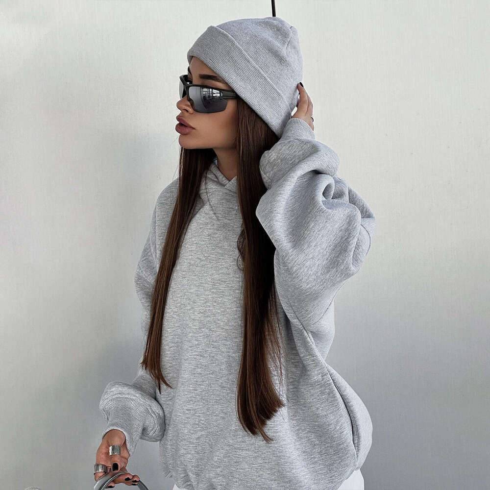 Autumn Winter New Women's Casual Comfortable Sports Style Hoodie And Jogger Pants Sweatshirt Set B5
