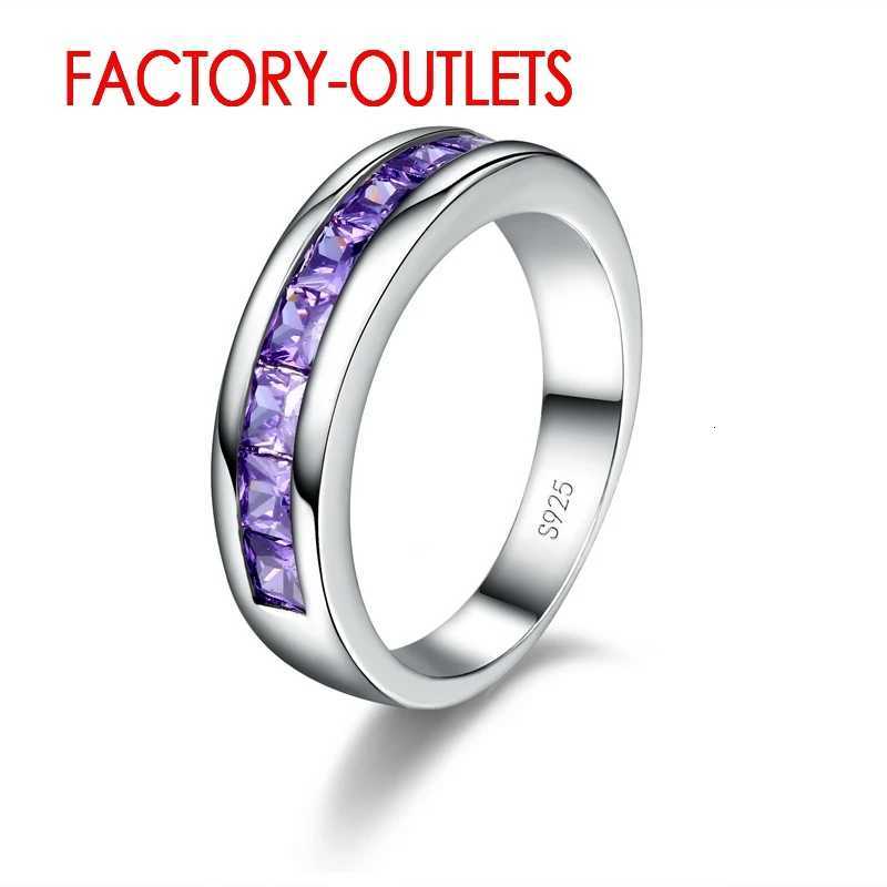 Genuine 925 Sterling Silver Engagement Ring Fashion Jewelry Trendy Style Cubic Zirconia Pave Setting Women Girls Wholesale S250716