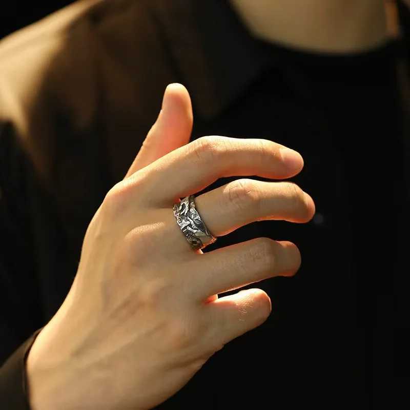 Vintage Religious Belief Open Rings For Men Retro The Hand Of God Artistic Masterpieces Open Rings Gifts For FriendVintage Relig S250716
