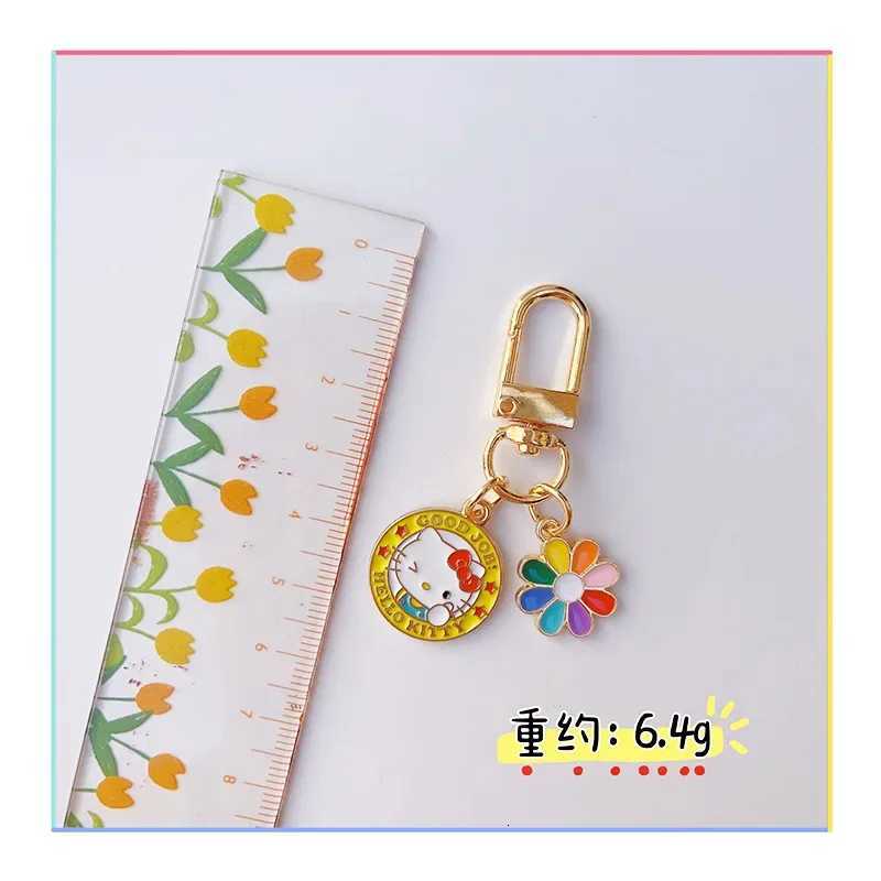 Sanrio Hello Kitty Keychain Pendant Women Jewelry Fashion Cartoon Anime Keychains Rings Backpack Decorative AirPods Charm Gift w250716