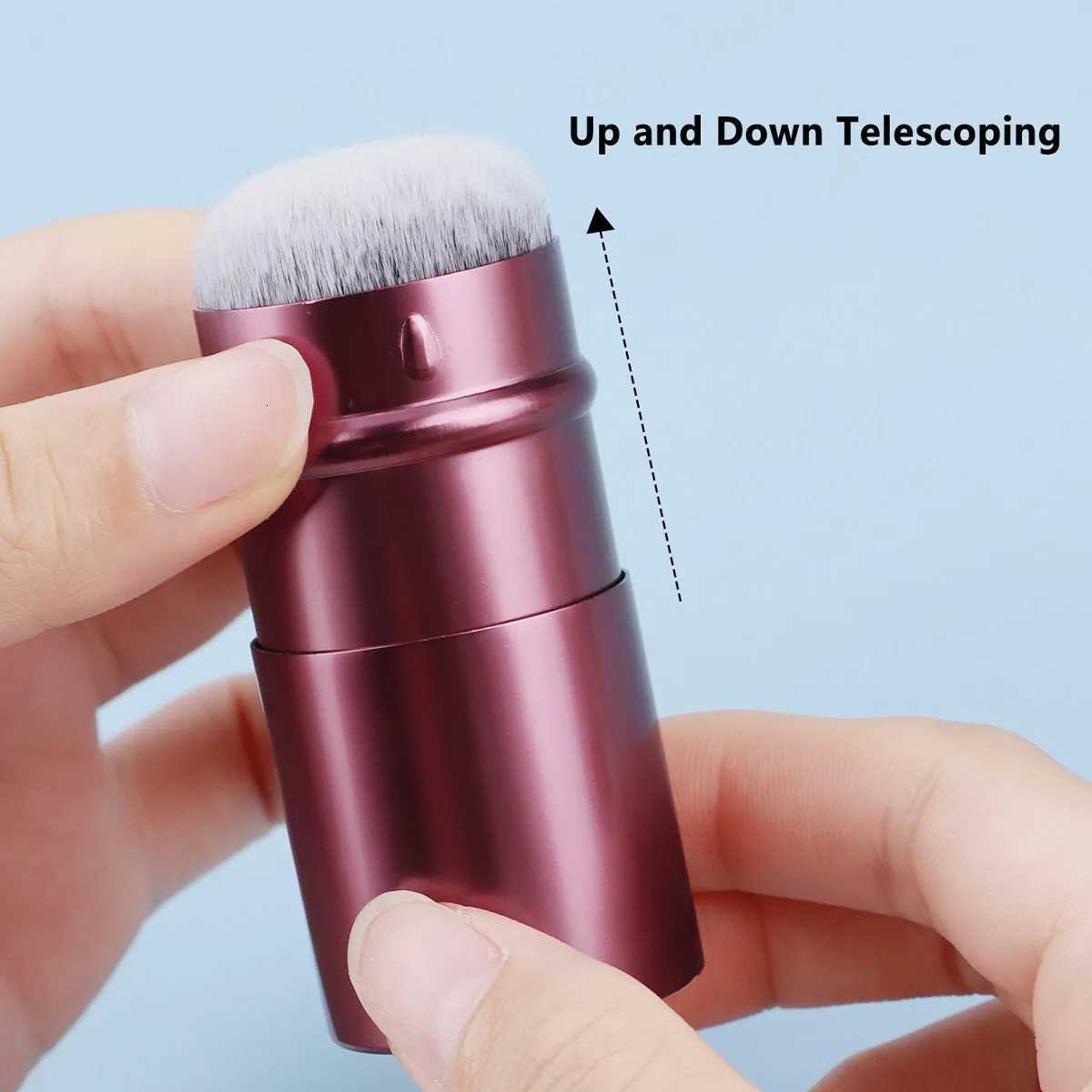 Retractable Kabuki Foundation Brush Travel Portable Multifunctional Makeup Brush for Liquid Cream and Flawless Powder Cosmetics XJ2500716
