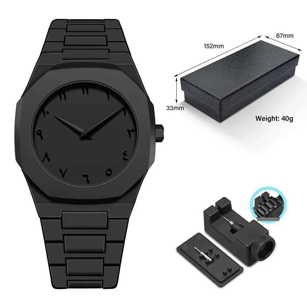Fashion Design Middle East Arabic Numerals Large Dial 40mm DIY Plastic Strap Waterproof Quartz Mens Casual Sports Y250715
