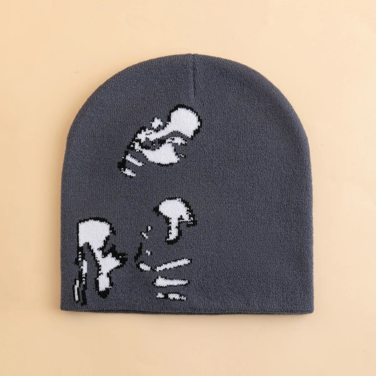 Fashion Printed Knitted Hat Women Men Couple Warm Y2K Beanies Bonnet Wool Skullies Hoods Lady Accessories Hip hop Gorra 250715