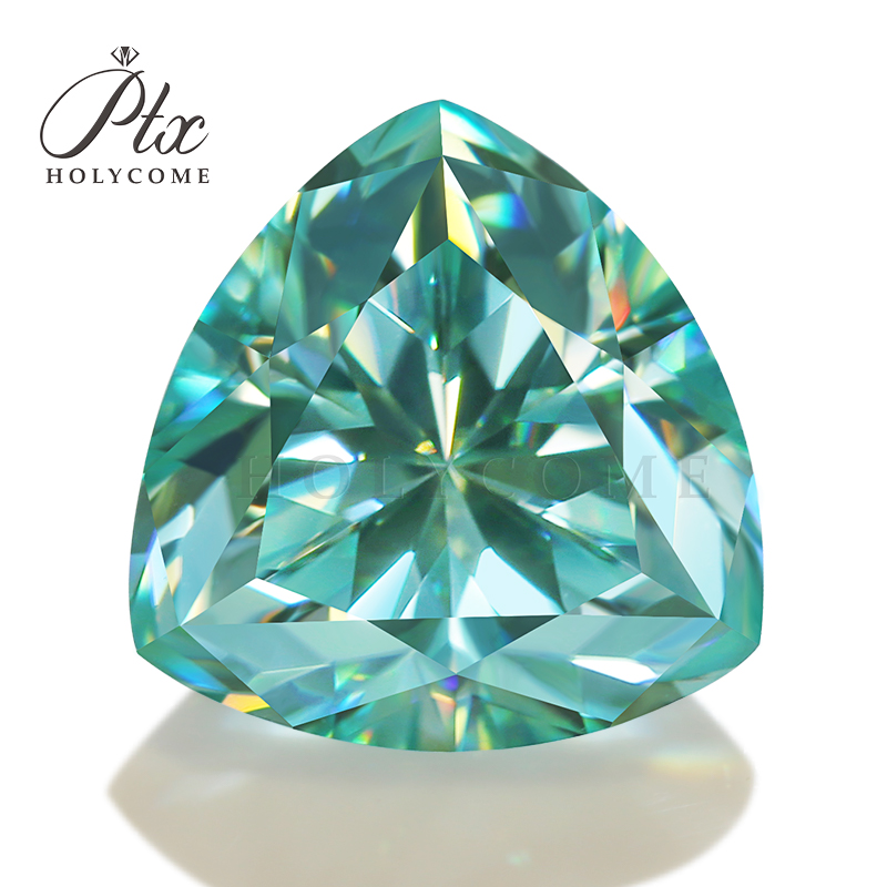 Wholesale Original Color Aqua Blue Tone Moissanite Various Shapes 0.1ct to 10ct High Quality Brilliant Cut VVS1 Clarity Loose Stones for Engagement Ri