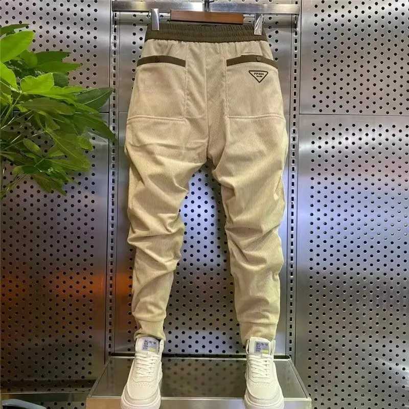 Man Corduroy Sweatpants Autumn Winter Men Baggy Joggers Fashion Streetwear Casual Fleece Harem Pants Plus Size Fashion Trousers y250716