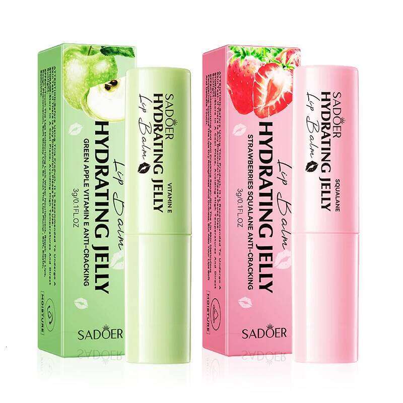 1/2pcs SADOER Fruit Lip Balm Moisturizing Anti Cracking Repair Nourishing Hydrating Lipstick Lips Skin Care Products X250716