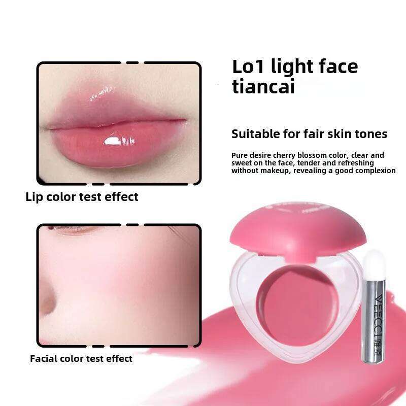 VEECCI Cute Makeup Korean And Cheek lti-pose Cream Natural Waterproof Lip Glaze Blusher Palette Moisturizing Rouge X250716