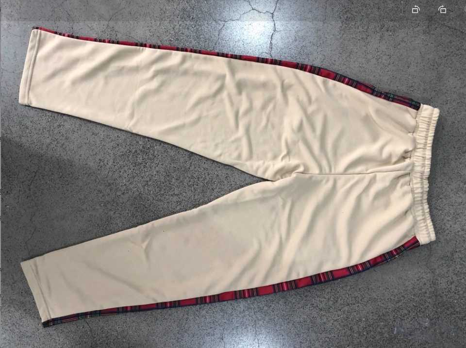 Mens Striped Patchwork Pants Retro Side Button Chimphoximity ADT Straight FJMen Four Seasons European and Sports Pants y250716