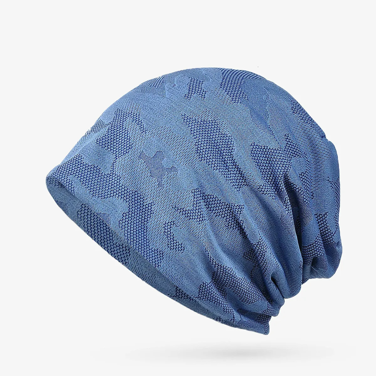 COKK Beanie Men Women Thin Hat Camouflage Mesh Breathable Elastic Soft Running Sports Outdoor Bonnet Cap 250715