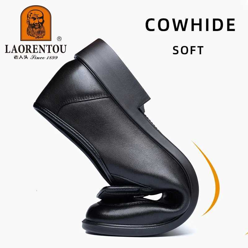 LAORENTOUreal leather casual leather shoes for middle-aged and elderly men soft-soled breathable business formal dad shoes 87159 W250716