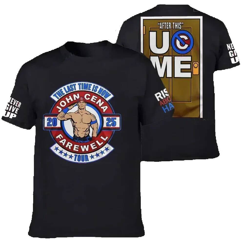 John Cena Wrestling T-shirt Men, Summer Sports T-shirts for Outdoor Sports, Unisex Round Neck T-shirts, Short Sleeve T-shirt, Men's Casual Clothi