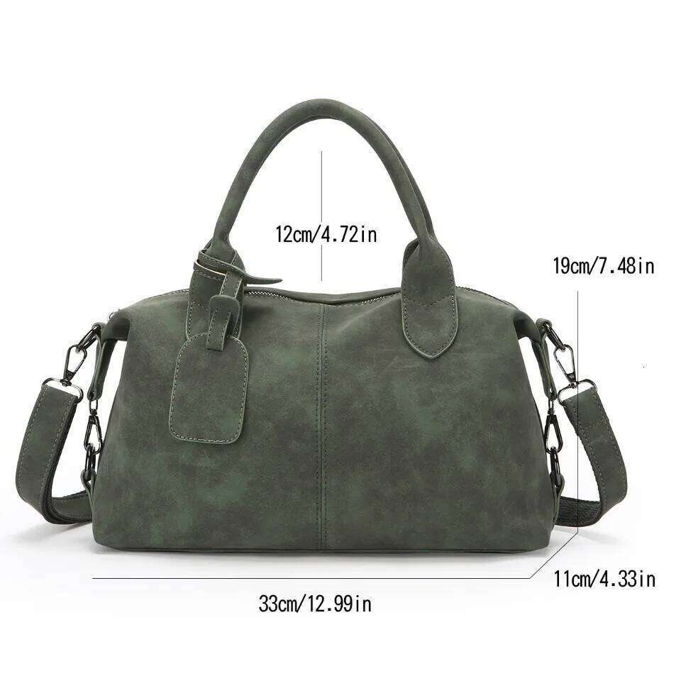 Large Capacity Shoulder Crossbody Hand Bags For Women Shopper Sac Quality Suede Leather Handbag Lady Travel Tote Bag Summer