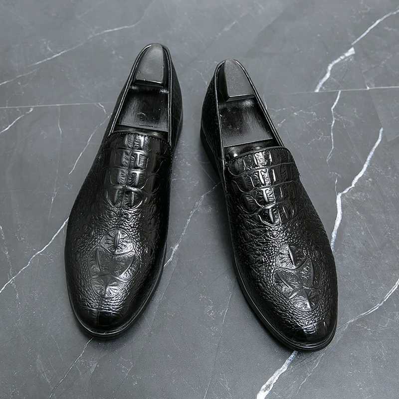 Social Wedding Shoes For Men Trend Casual Leather Shoes Male Mens Dress Shoes Business Shoes Men High Quality Formal Loafers W250716