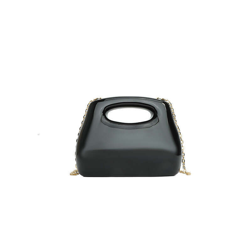 Women's Shiny Acrylic Box 2025 New Candy Color Stylish Versatile Wrist Chain Evening Bag
