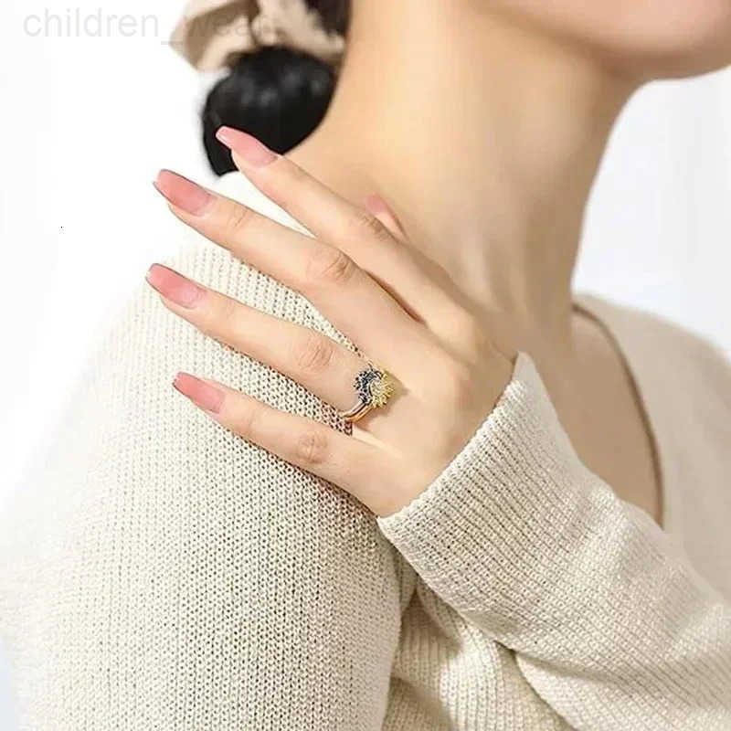 Disney New Ring Original 925 Sterling Ring Heart Bow Sun Moon Star Flower Crown For Women Mothers Day Valentines Day Gift DIY Jewelry W20250716