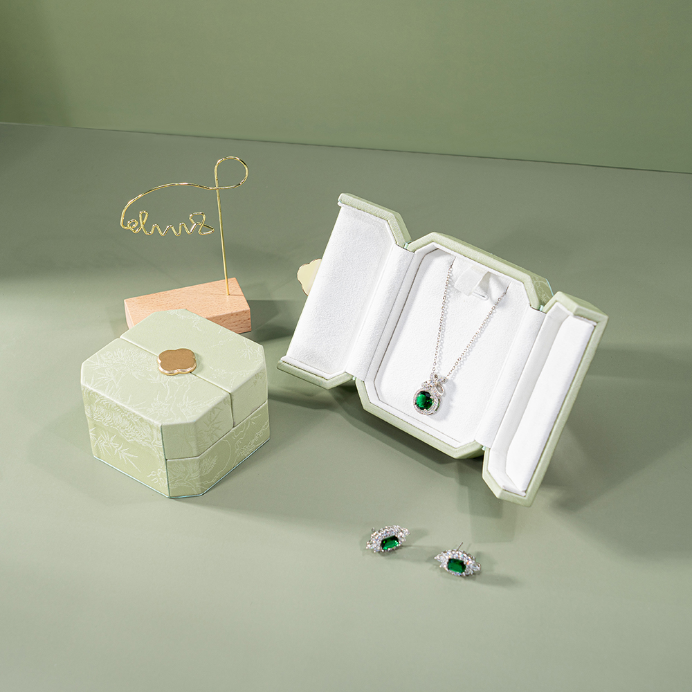 Elegant Packaging Set - Spacious Two-Tiered Jewelry Display Stand & Organizer