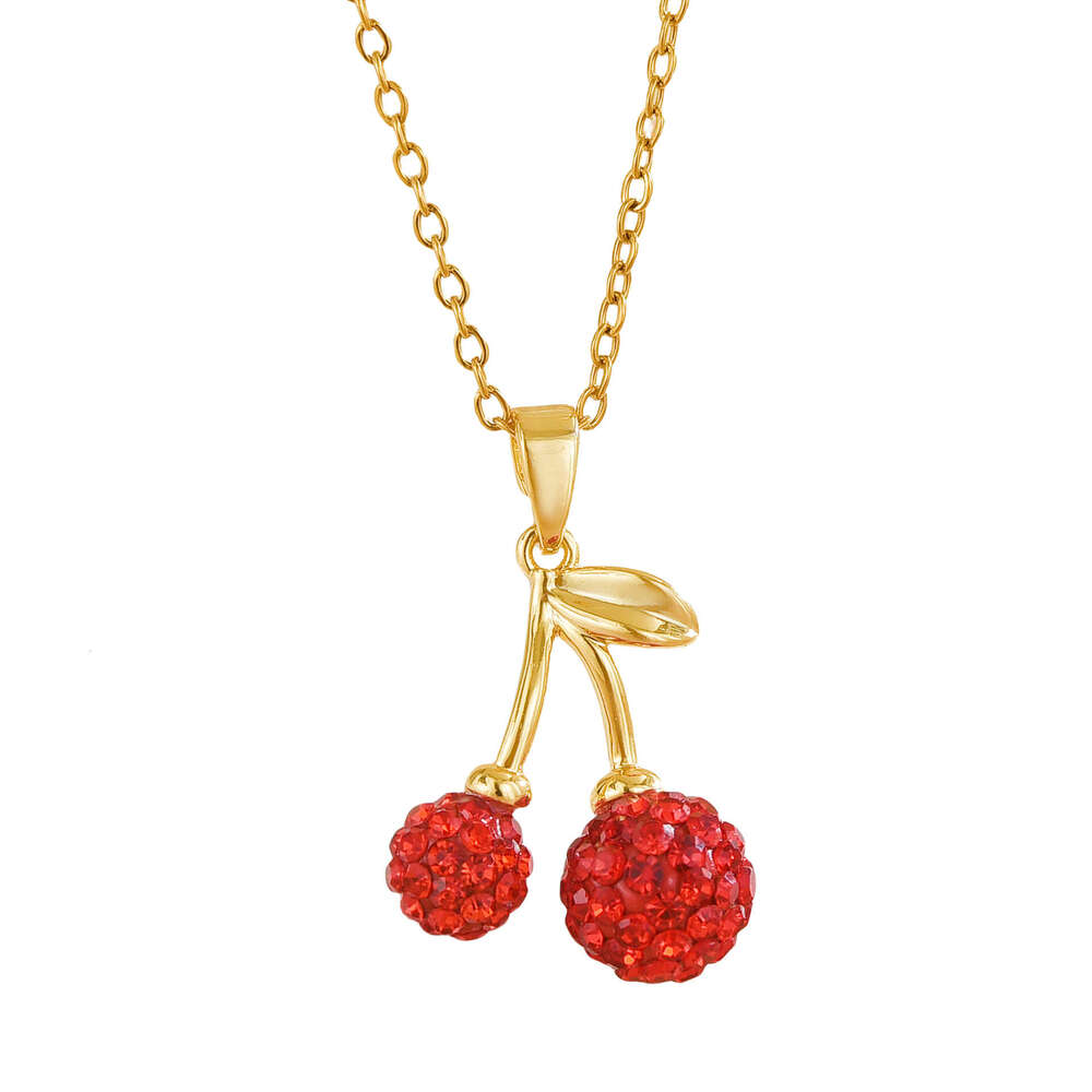 Necklace For Women, Light Design, Cherry Necklace, Niche Ins Style, Elegant And Sophisticated Accessory 6C4