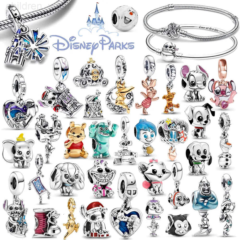 Disney Animal Cartoon Series Charms Bead Fit Original Bracelet DIY Jewelry Gifts 100% S925 Silver W20250716
