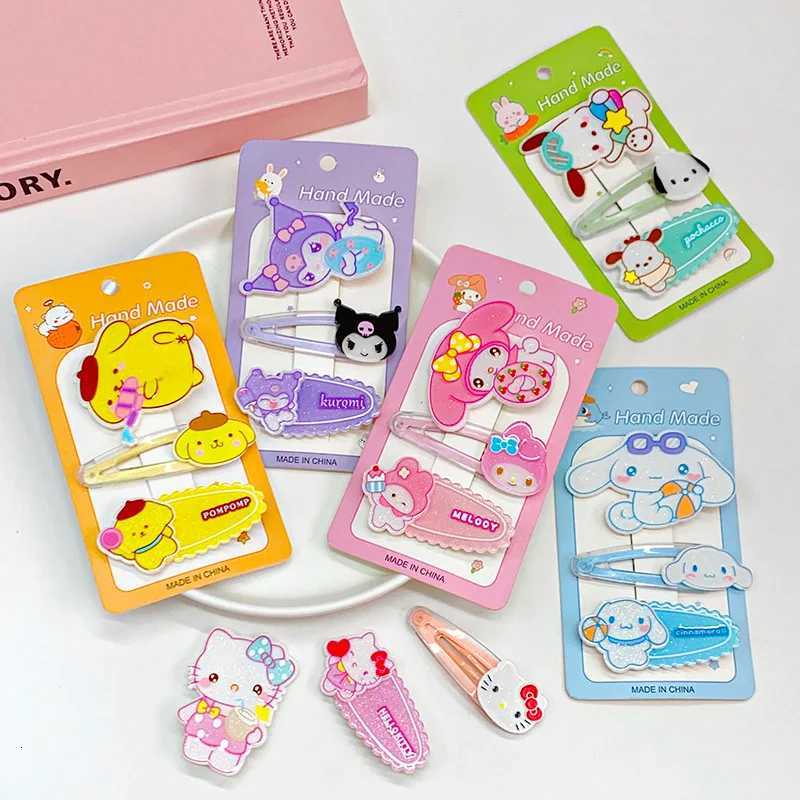 Sanrio ute tsartun Sanrio hair clip sweet girl acrylic hair clip broken hair clip BB clip bangs side clip hair accessory w250716