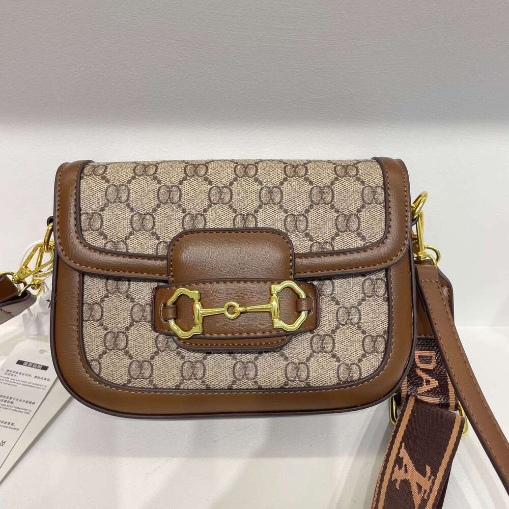 Horseshoe Buckle Small Square 2025 Summer New Printed Single Shoulder Underarm Baguette Crossbody Vintage Bag