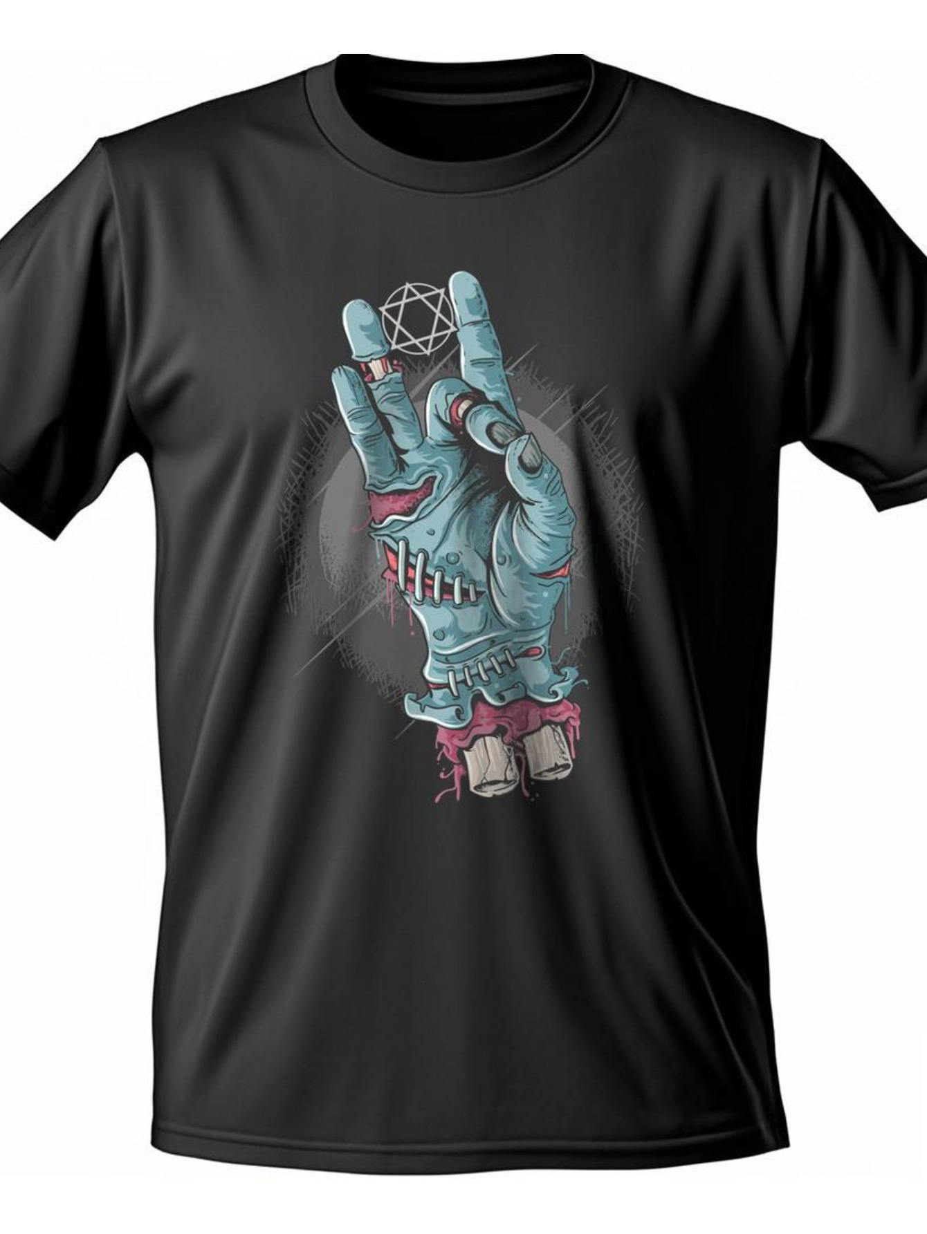 VogueEpoch Men Short sleeve White black Graphics Cotton S-3XL text Adult T Shirts Round collar 180g Halloween Wed 93