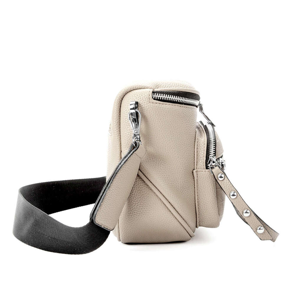 Single Shoulder New 2024 Fashion Trend PU Embossed Small Simple Personality Crossbody Saddle Women's Bag