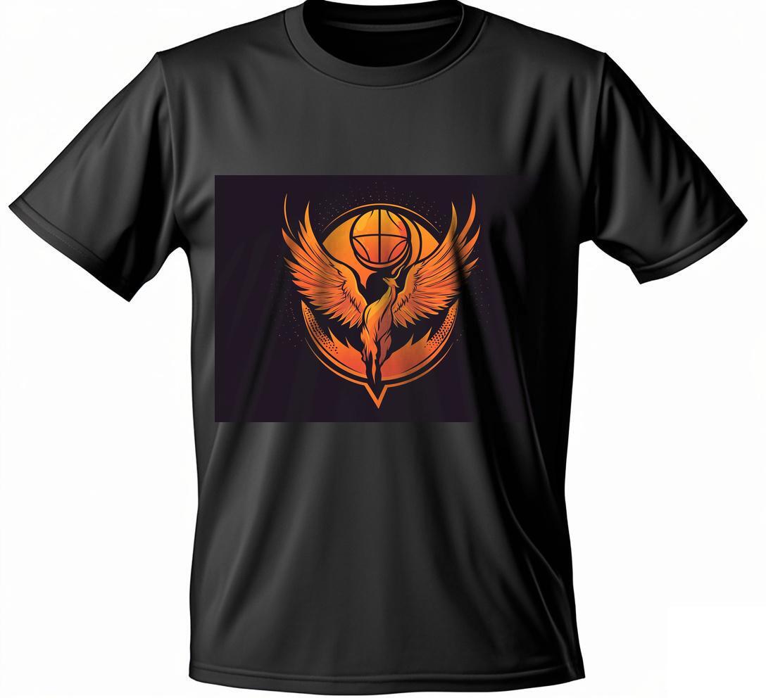 T-shirt with an image of a bird in the center S-3XL Short sleeve Wed 75 i