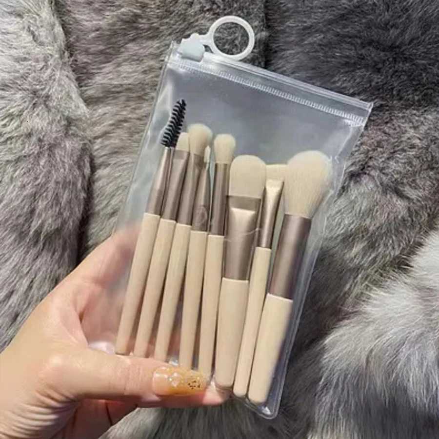 8Pcs Portable Makeup Brush Set Soft Makeup Concealer Brush Blush Loose Powder Brush Eye Shadow Foundation Brush Beauty Tools XJ2500716