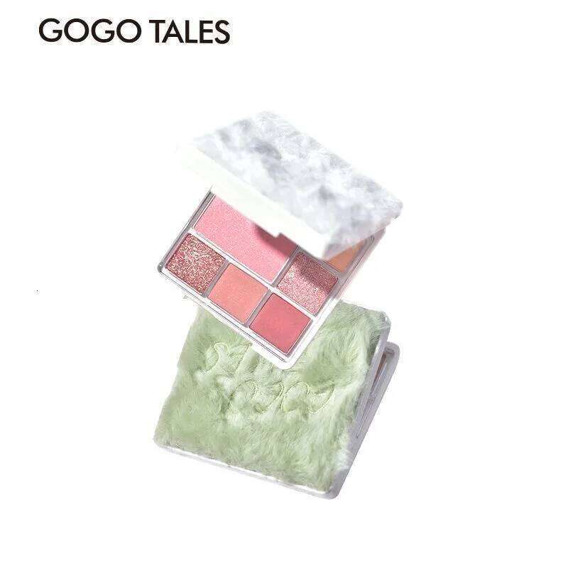 GOGO TALES Makeup Eyeshadow Palette 6 Colors Pink Natural Matte Shimmer Glitter Pigment Eye Shadow Pallete X250716