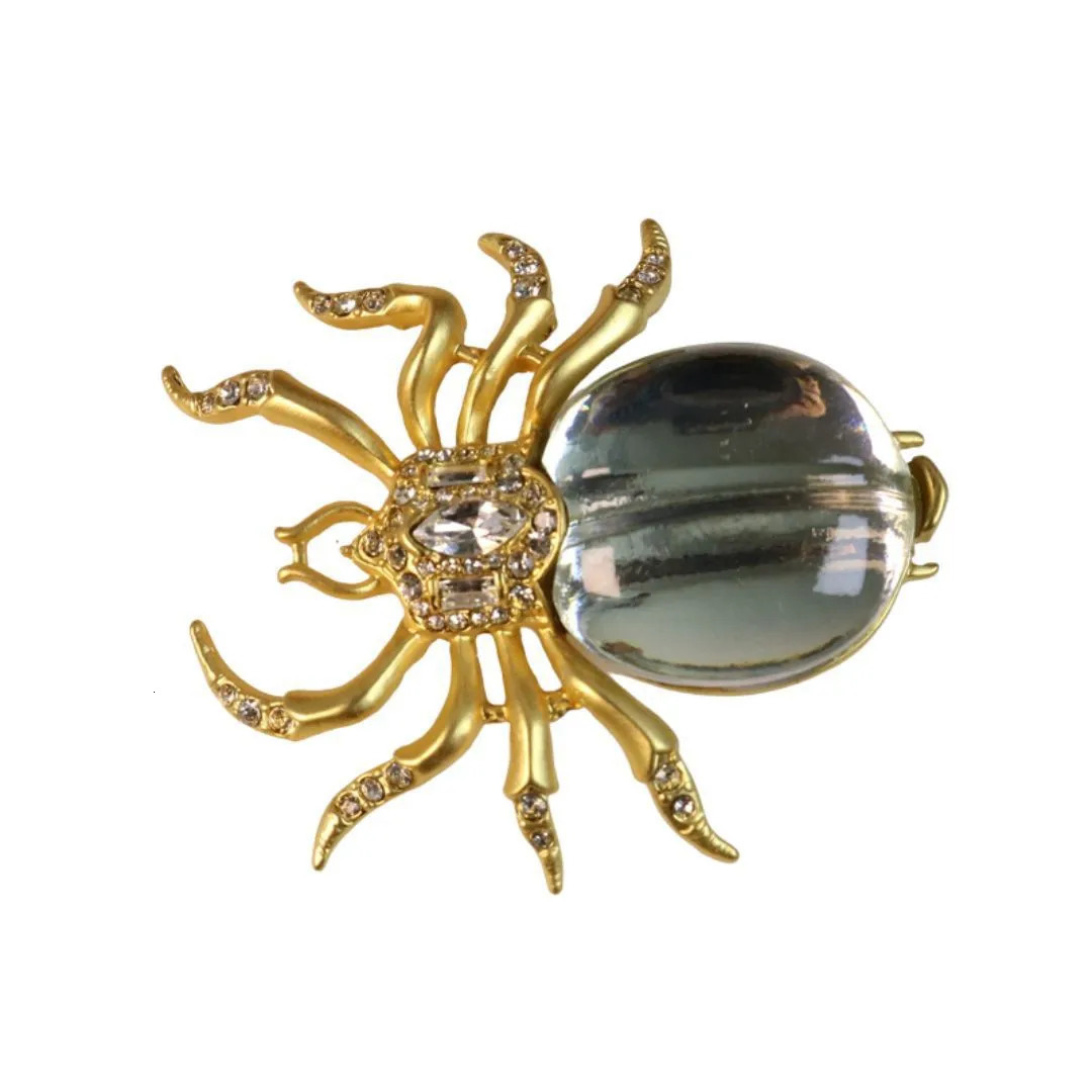 Vintage Spider Rhinestone Brooch Ladies Jewelry Animal Personalized Exquisite Accessories Party Favors 250712