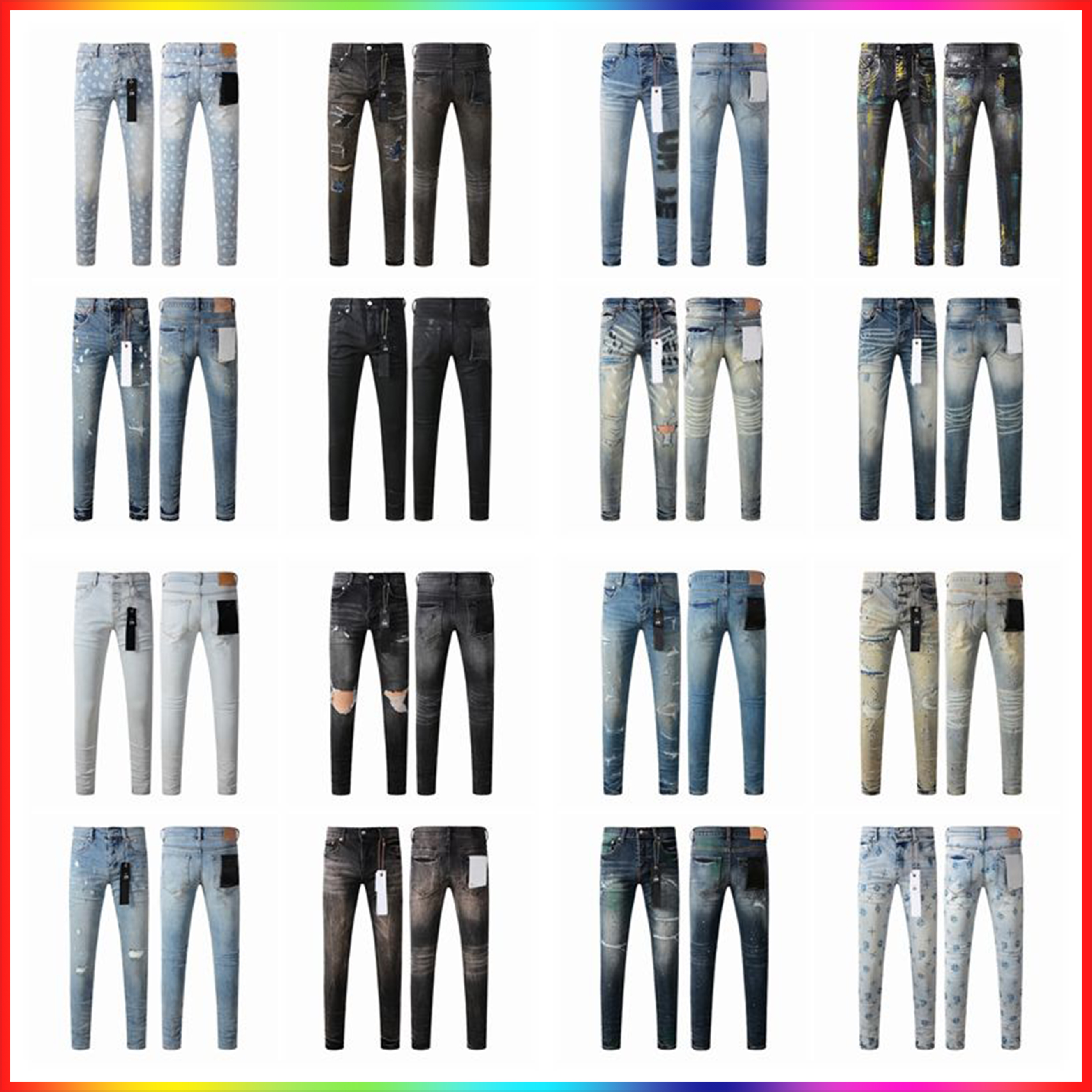 5A 2025 Mens Jean Trousers Man jean Designer Jean Men Pants High Quality Retro Streetwear Casual Sweatpants Designers Joggers ksubi jean purple Black Jeanse