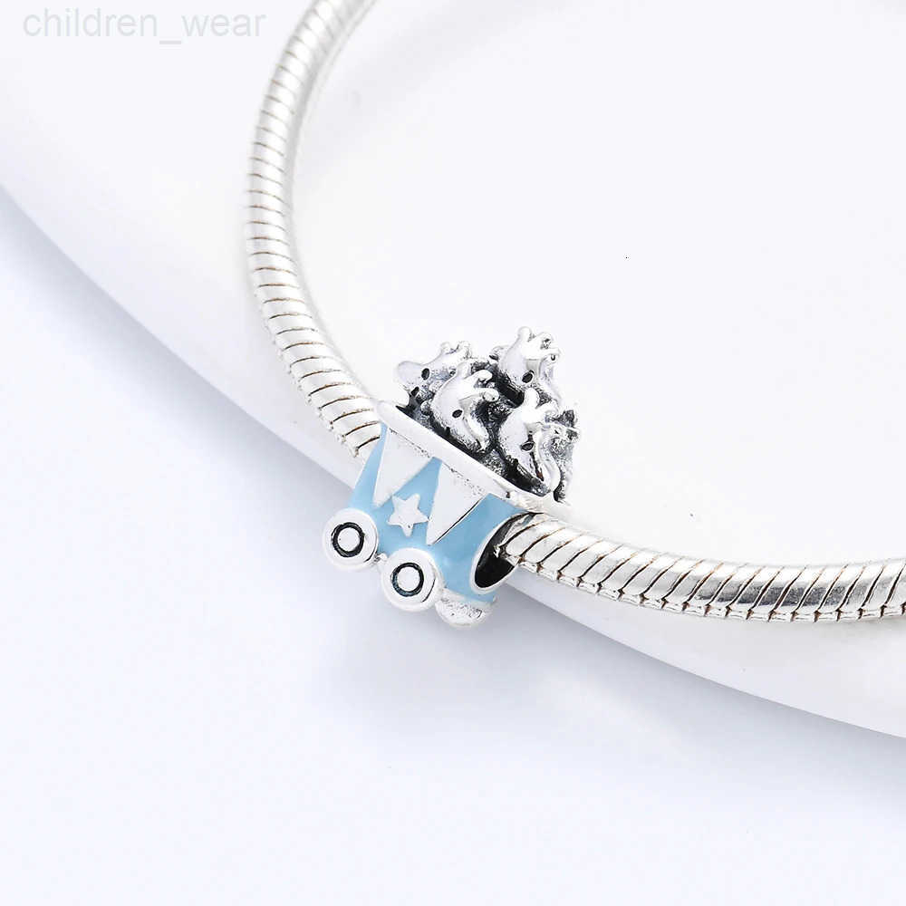 Disney New 925 Sterling Silver Snow White Strawberry Bear Disney1992 Charms Bead Fit Original Bracelets Charm DIY Jewelry Accessories W20250716