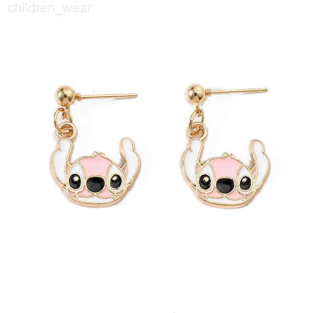 Disney 100% Authentic Disney Trend Stud Earrings Anime Jewelry Accessories Stitch Cartoon Kawaii Earring Birthday Gifts W20250716