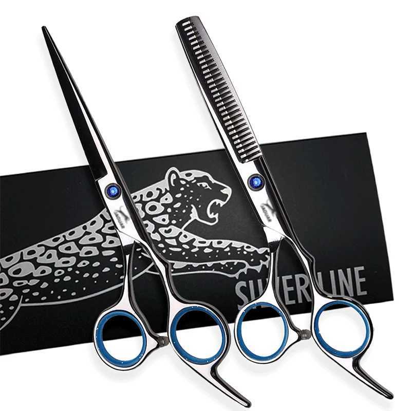 5.5 6 Inch Barber Scissors Shop Tools Hairdressing Scissors Professional High Quality Hair Cutting Thinning Set Salon Shears W250716