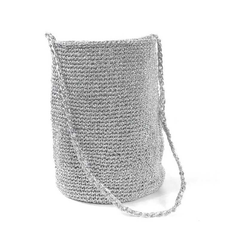 2025 Hand-woven Hand-Headed Bucket Bag Large Capacity Design Casual Beach One-Shoulder Armpit Bag