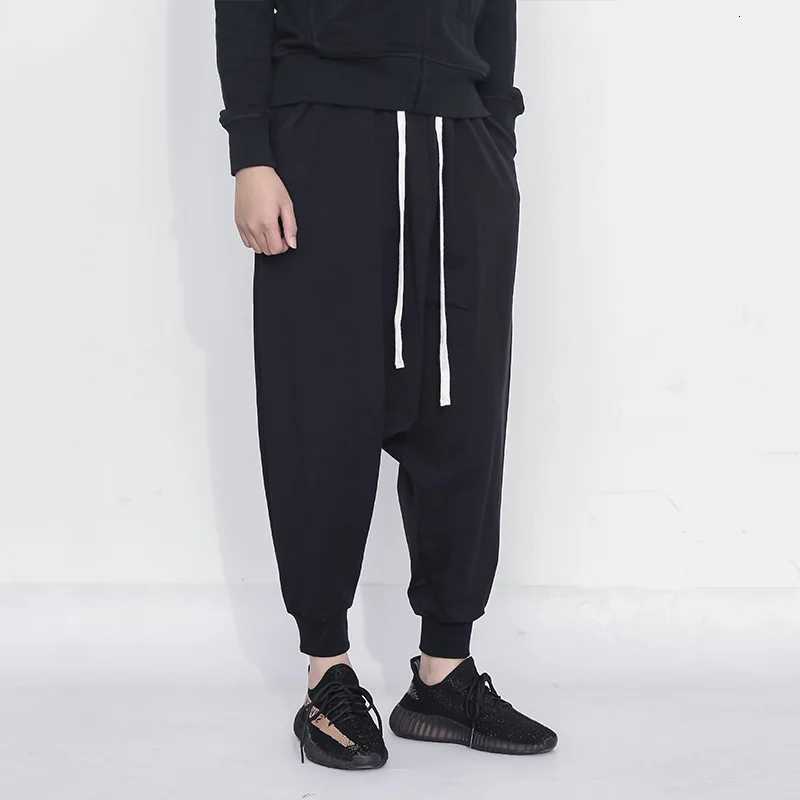 New Arrivals Hip Hop Harem Pants Men Streetwear Ribbon Joggers Men Casual Cotton Mens Sweatpants Male Trousers LBZ38 y250716