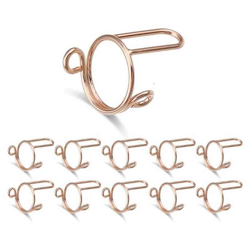 10Pcs Art Rings Adjustable Fingertip Rings Women Party Jewelry Metal Open Rings Material Women Jewelry S250716