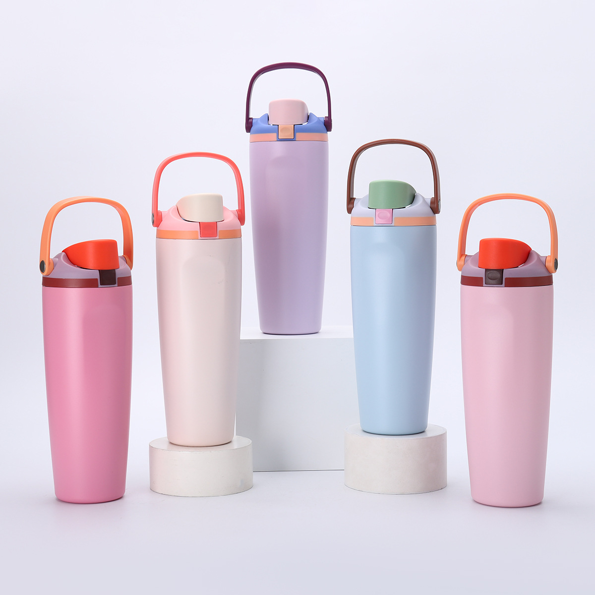 30oz Insulated Cup Stainless Steel Water Bottle with Straw for Sports Travel and School BPA-Free Sports Water Bottle 30 Oz Travel Thermos Cup 2025 New