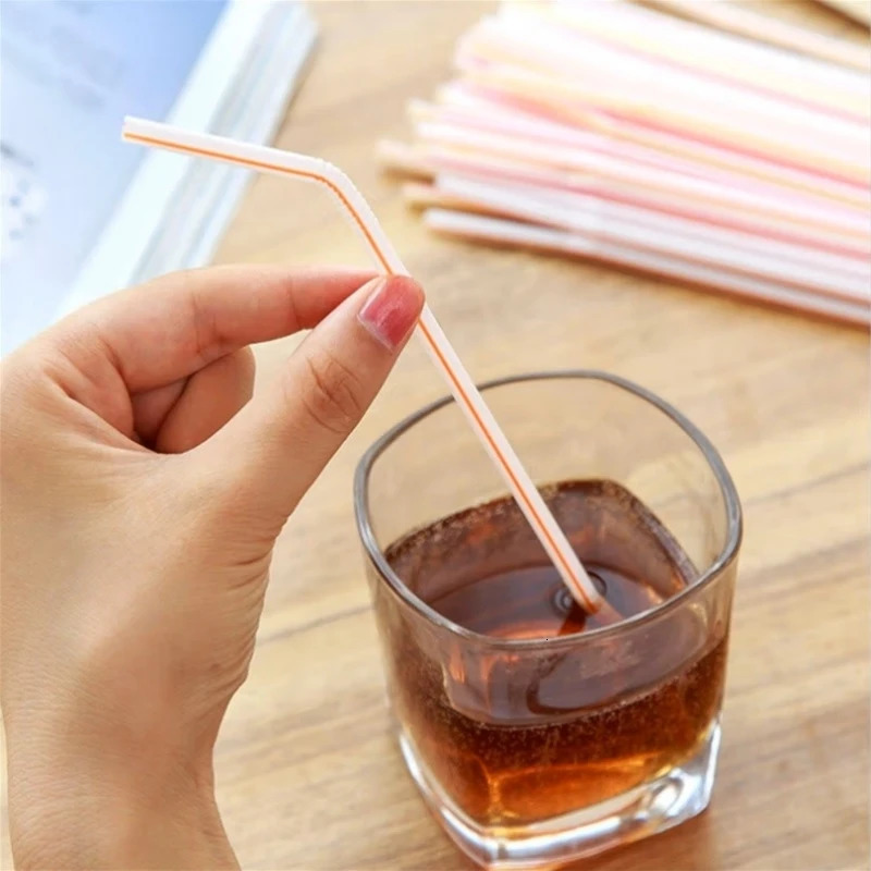 50-1000Pcs Multicolor Drinking Straws rietjes Milk Tea Bar Party Wedding Kitchen Home Accessories Beverage Black Straw Wholesale 250714