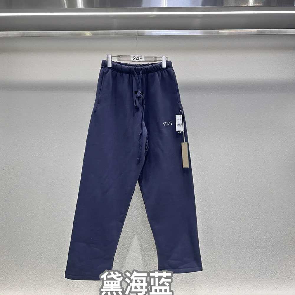 Autumn Collection Sweatpants Men Women Hip Hop Streetwear State Letter Print Drawstring Pants Best Quality Wide Leg Trousers y250716