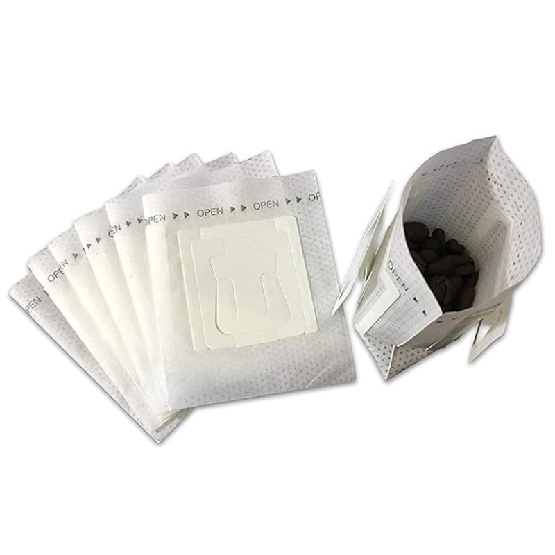 50 portable coffee filter paper hanging ear drops disposable filters are very suitable for travel, camping, home, and office use