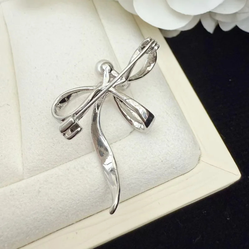 14k Gold Plated Brooch For Women White Pearl Party Wedding Gifts Fashion Jewelry 250712
