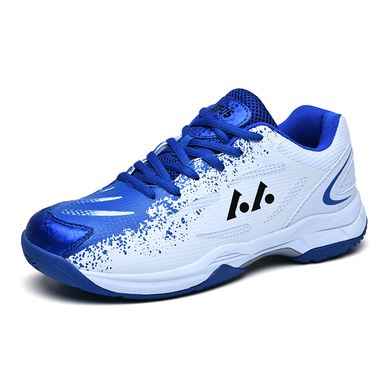 Professional badminton shoes with breathable net surface for training; anti-slip, shock-absorbing and wear-resistant sports shoes for men and women