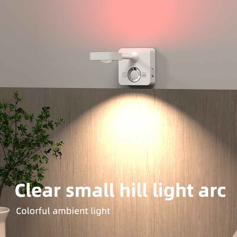 Induction lights turn on when people come, mural spotlights, ambient lights, bedside lights, sunset lights