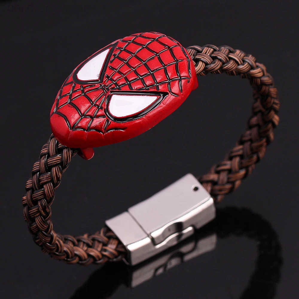 Disney Marvel Movie Perimeter Black Panther Bracelet Superhero Spiderman Woven Bangles For Fans Jewelry Accessories Gifts W20250716