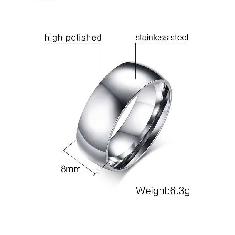 2/5/6/8mm Small Mini Silver Color Stainless Steel Simple Women Rings Fashion Jewelry US size 3 4 5 6 7 8 9 10 11 12 S250716